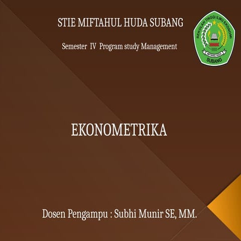 tugas kuliah Kelompok 2 Ekonometrika.pptx