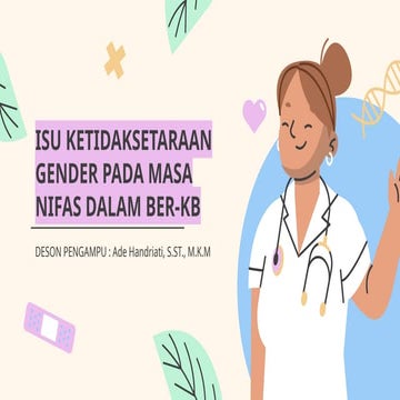KAJIAN GENDER dalam praktikkesehatan pptx | PPTX