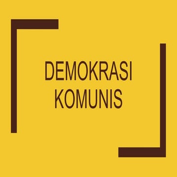 Demokrasi Kaum Komunis