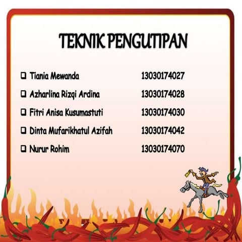 Kutipan Tidak Langsung, Daftar Rujukan, Catatan Kaki, Penyuntingan