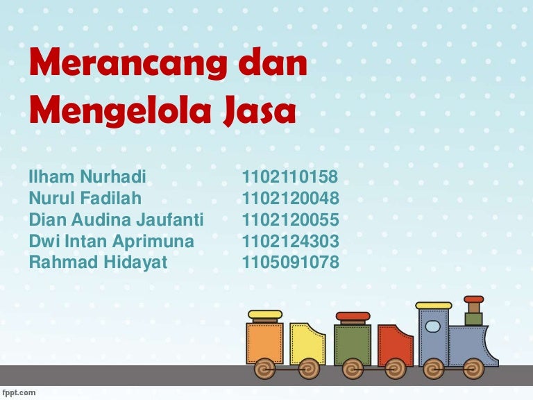 Manajemen Pemasaran Jasa