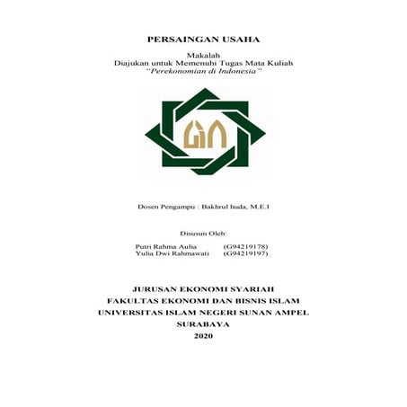 Makalah Persaingan Usaha (kel 8 PDI)