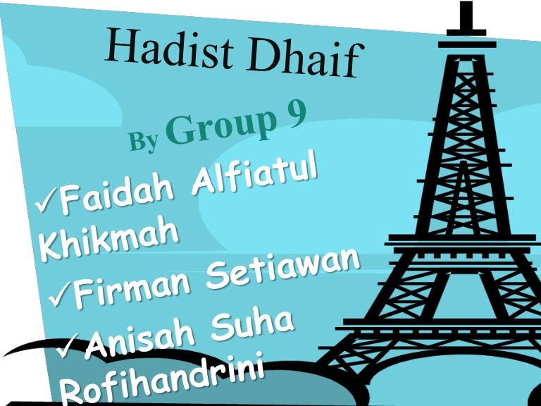 Hadist Dhaif Ulumul Hadis