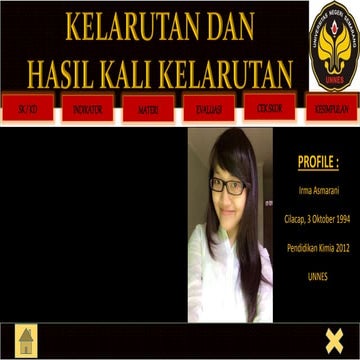 Kelarutan dan hasil kali kelarutan