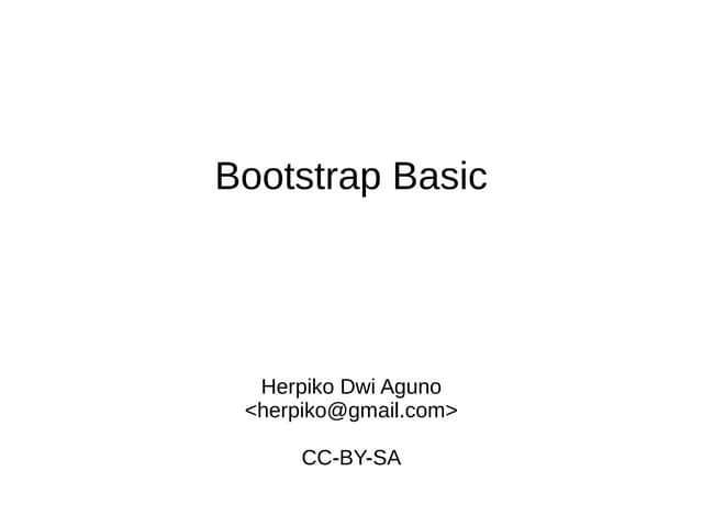 Kelas Bootstrap Basic