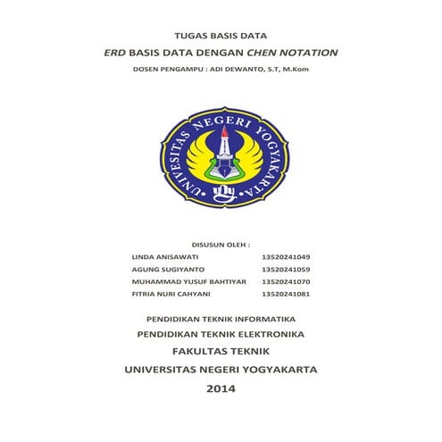 Analisis ERD dengan Chen Notation