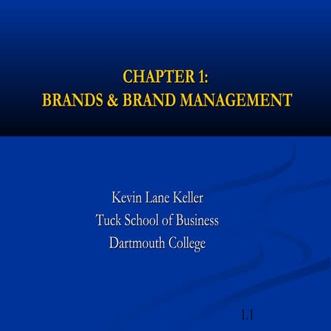 Chapter 1 brands and brand management | PPT