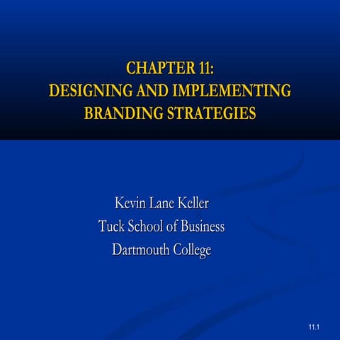 DESIGNING AND IMPLEMENTING BRANDING STRATEGIES