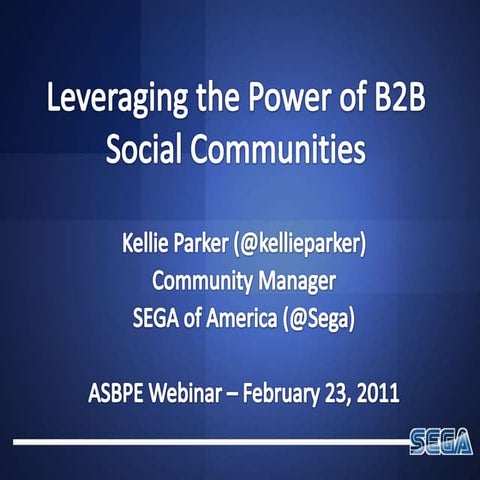 Leveraging the Power of B2B Social Communities