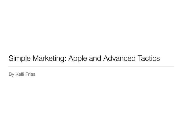 Apple Marketing Techniques