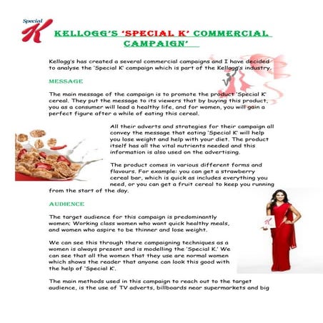 Kellogs 'Special K'