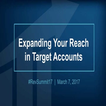 #RevenueSummit San Francisco 2017 - Tonni Bennett, Stephanie Kelly - Expandin...