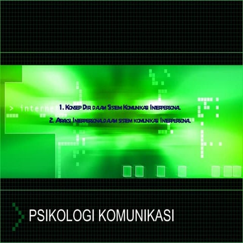 konsep diri interpersonal