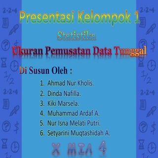 Ukuran pemusatan data tunggal