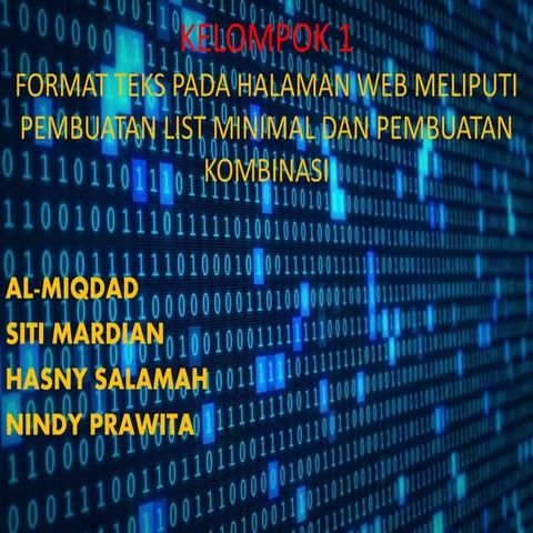 Tugas Kelompok 1 - Pemrograman Web 