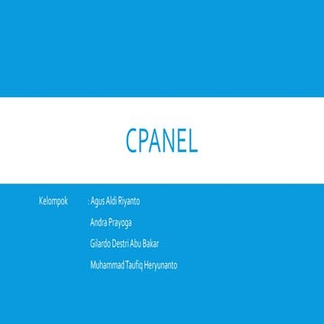 Tugas Kelompok 1   cpanel