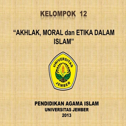 Akhlak, Moral, dan Etika dalam Islam