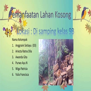 PEMANFAATAN LAHAN KOSONG
