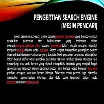 KELOMPOK SEARCH ENGGINE YANG BAIK DAN BE