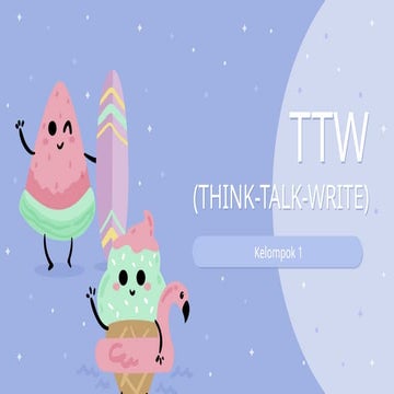 PPT TTW(Think Talk Write) Strategi Pembelajaran Matematika | PPTX