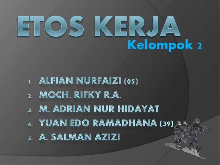 Etos Kerja Pai Kelas Xi