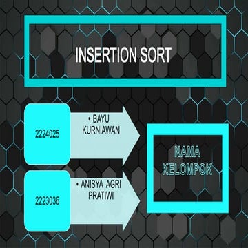 TUGAS KULIAH - INSERTION SORT- KELOMPOK 2 .pptx