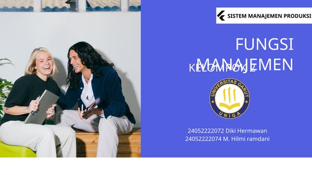 KELOMPOK 2-FUNGSI MANAJEMEN PRODUKSI 4 FUNGSI