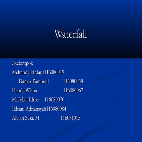 Kelompok 2   waterfall