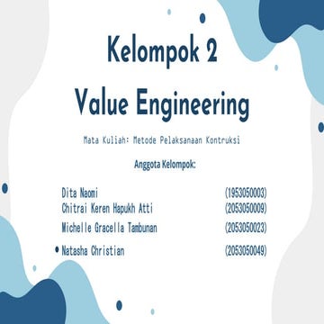 Value engineering | PPTX