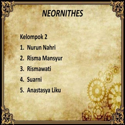 Kelompok 2 neornithes PPT Free Download