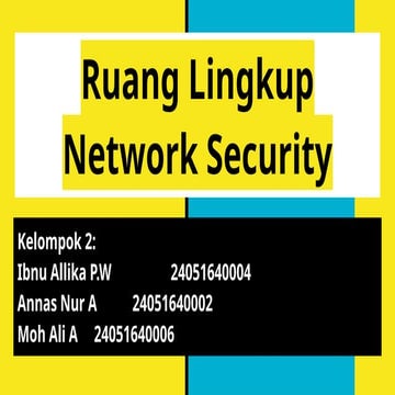 Presentasi Network Security_Manajemen Jaringan Komputer
