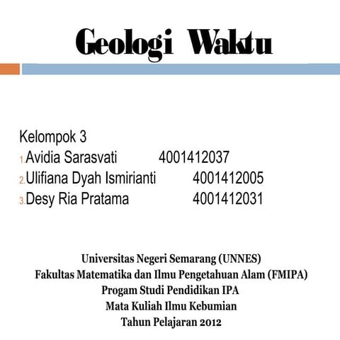 Geologi Waktu