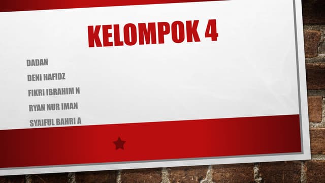 Kelompok 4 Ppt Kelompok 4 Ppt