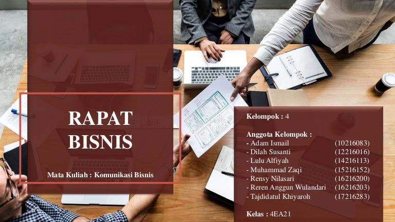 Rapat Bisnis Kelompok 4 Adam Ismail Rapat Bisnis Kelompok 4 Adam Ismail