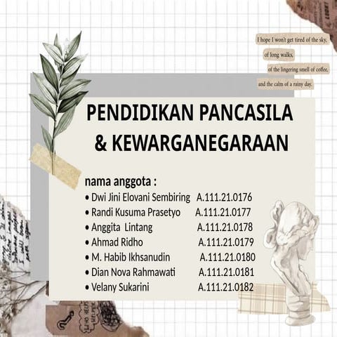 PENDIDIKAN PANCASILA & KEWARGANEGARAANpptx | PPTX