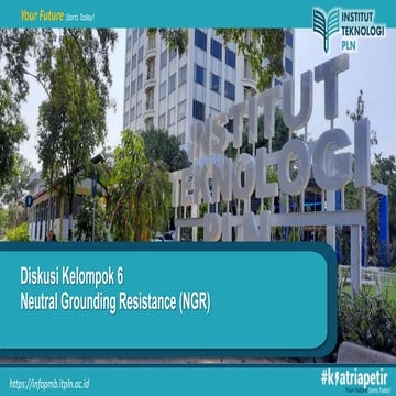 Neutral Grounding Resistance (NGR) in the Transformer