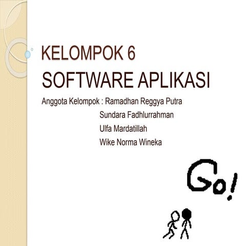 BAB VI SOFTWARE APLIKASI