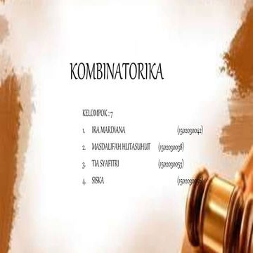 Soal dan Pembahasan Kombinasi