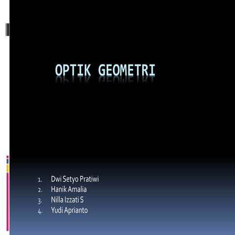 i/Kelompok 7 optik geometri
