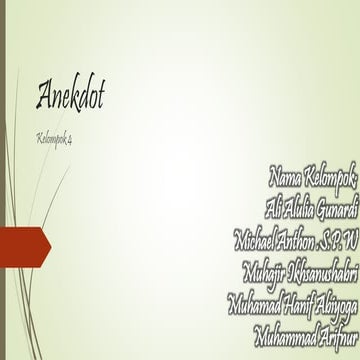 Anekdot | PPT