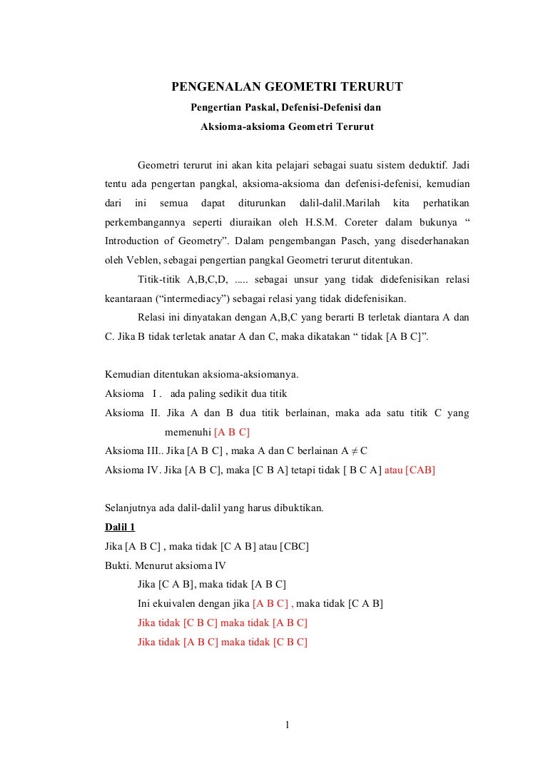 Geometri Terurut