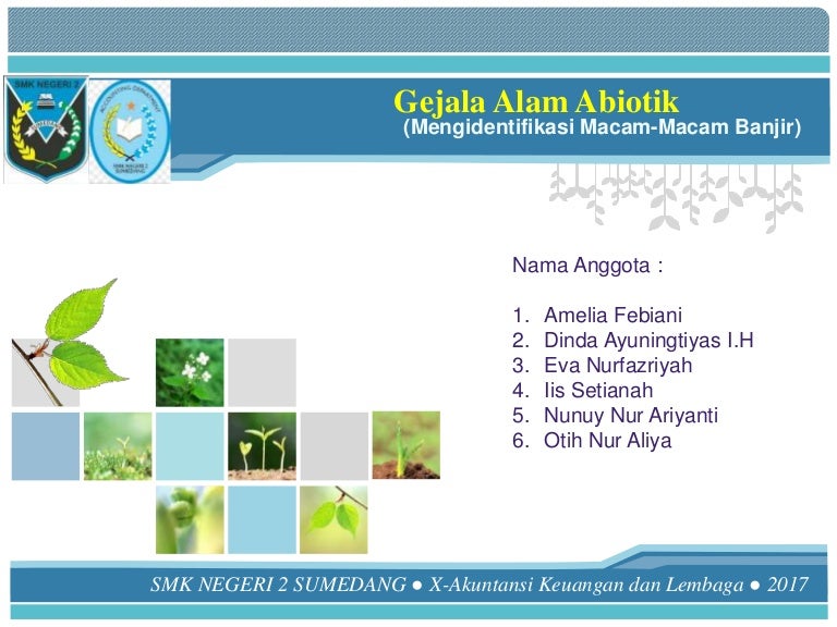 Gejala Alam Abiotik Menganalisis Macam Macam Banjir Ipa Smk Kelas