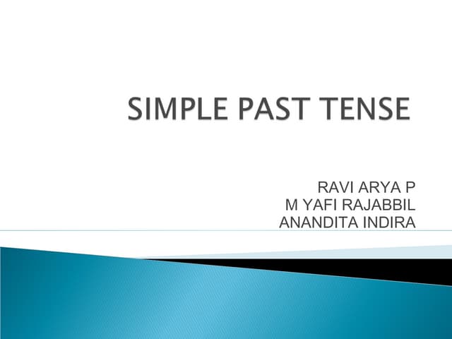 PAST SIMPLE GRAMMAR WITH REVIEW ACTIVITIES | PPT
