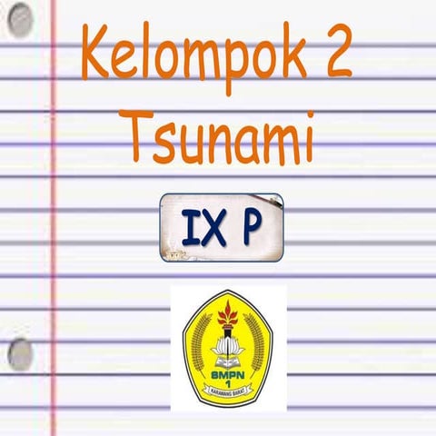 MATERI LENGKAP TENTANG TSUNAMI
