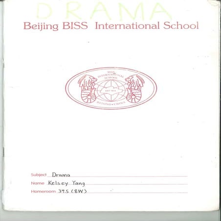 Kelsey Yang DW Gr 8 Characterisation