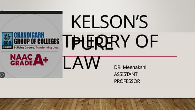 KELSON PURE THEORY.pptx presentation ppt