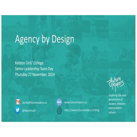 Kelston GC SLT professional development - Learner Agency