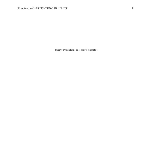 Sports-related injuries