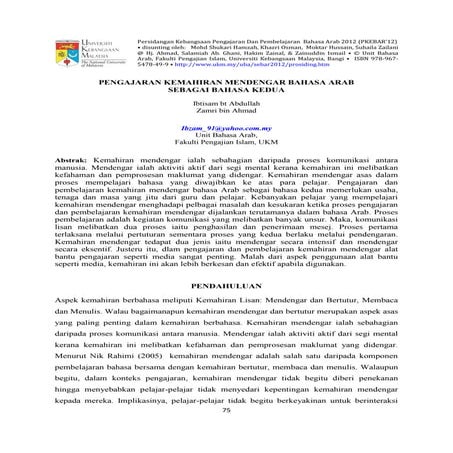 Kemahiran bahasa arab