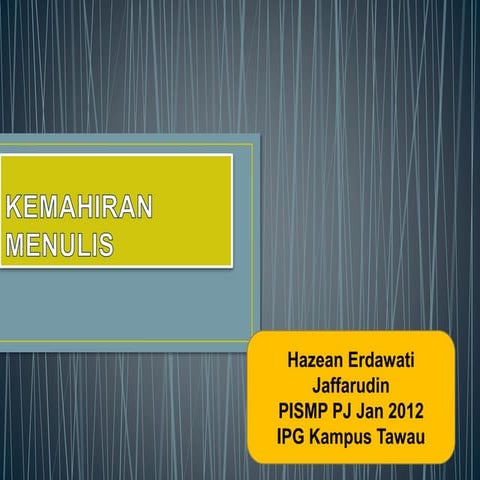 Kemahiran Menulis